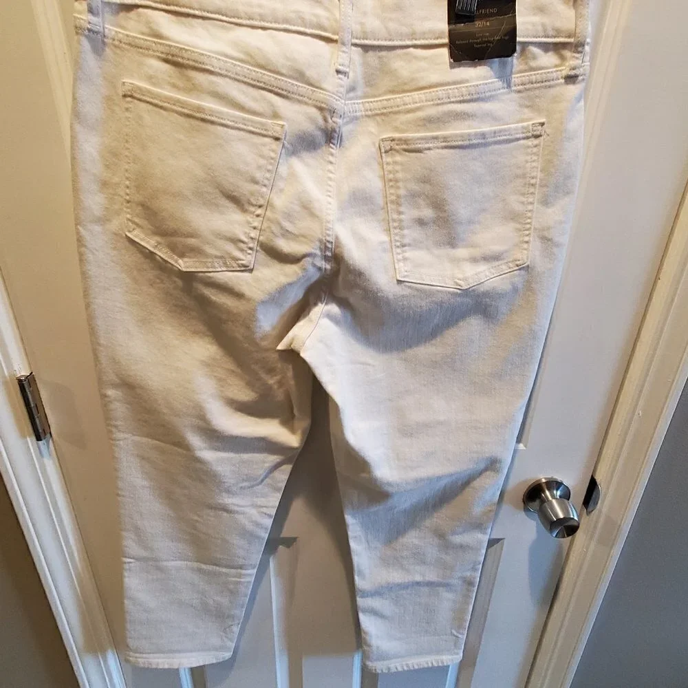 Banana Republic girlfriend  low rise 32/14 white